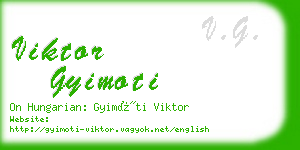 viktor gyimoti business card